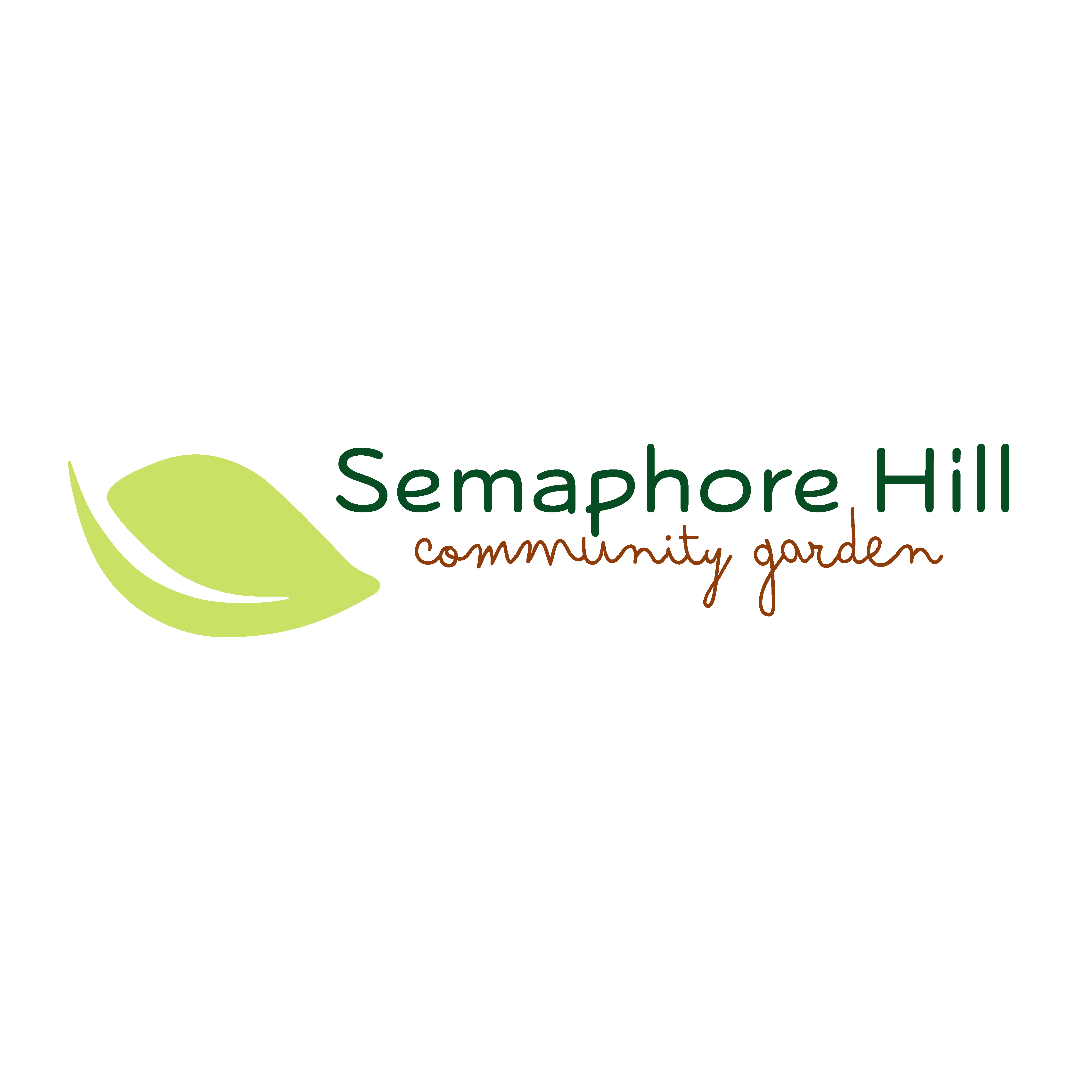 semaphore hill community garden's new logo